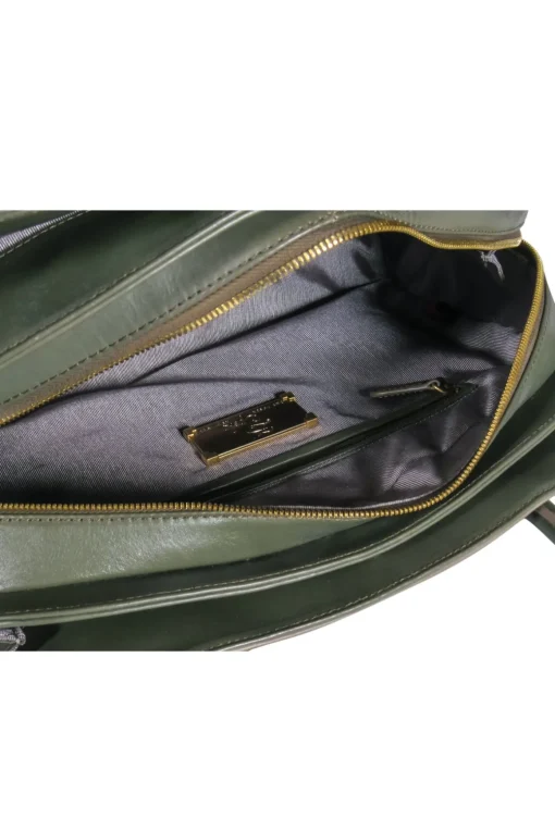 Zac Posen - Olive Green Smooth Leather Multi-Compartment Satchel