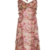 Zac Posen - Pink Floral Silk Halter Dress Sz 6