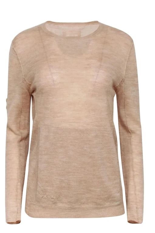 Zadig & Voltaire - Beige Light Weight Sweater Sz M