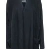 Zadig & Voltaire - Black Cashemere Blend Cardigan w/ Rhinestone “Punk” Back Sz XS/S
