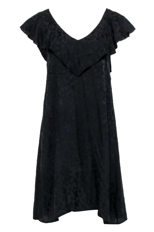 Zadig & Voltaire - Black Cheetah Mini Dress Sz M