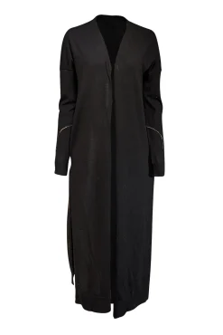 Zadig & Voltaire - Black Knit Slit Sides Open Front Cardigan Sz XS/S