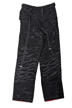 Zadig & Voltaire - Black Zebra Print Silk Straight Leg Pants Sz 10