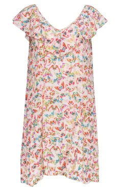 Zadig & Voltaire - Cream & Butterfly Print Sleeveless Silk Midi Dress Sz M