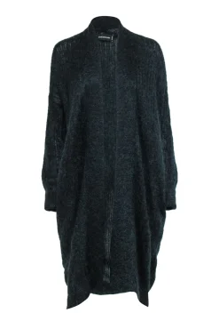 Zadig & Voltaire - Green & Black Mohair Blend Knit Duster