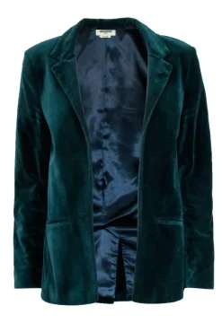 Zadig & Voltaire - Green Velour Blazer Size L Blazer