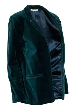 Zadig & Voltaire - Green Velour Blazer Size L Blazer