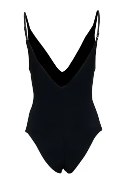 Zimmermann - Black One Piece Embroidered Bodysuit/Swimsuit Sz 4